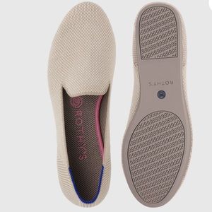 Rothy’s Linen Double Stitch Loafer Size 8.5 EUC